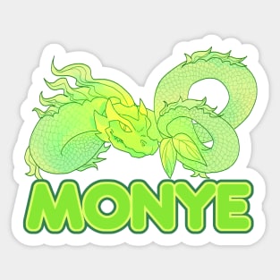 Money Wish 2024 Chinese Dragon Green Sticker